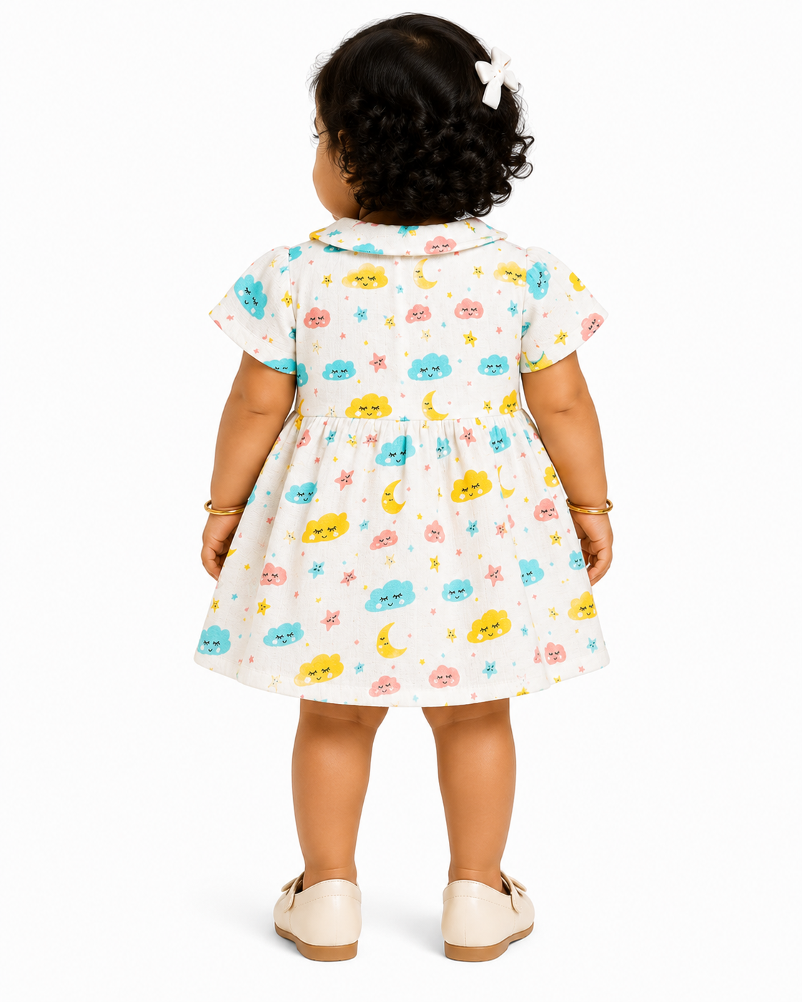 Dreamy Sky Muslin Baby Dress