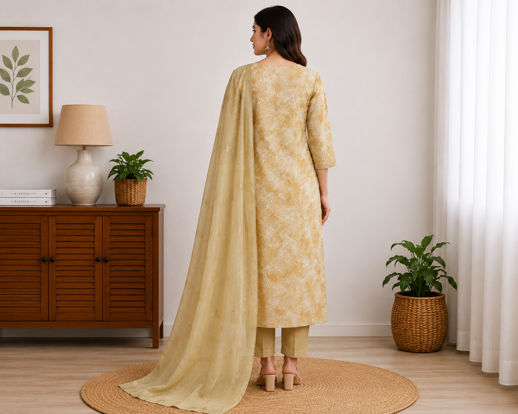 Floral Kurthi Set
