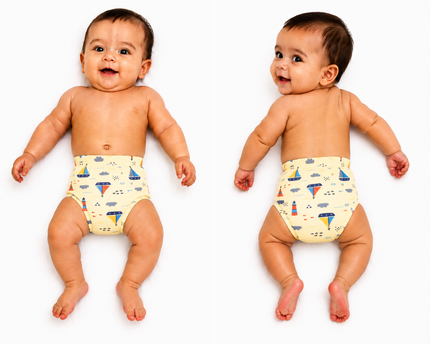 Reusable Baby Cloth Diaper pack of 3 Pieces (Assorted Color and design)