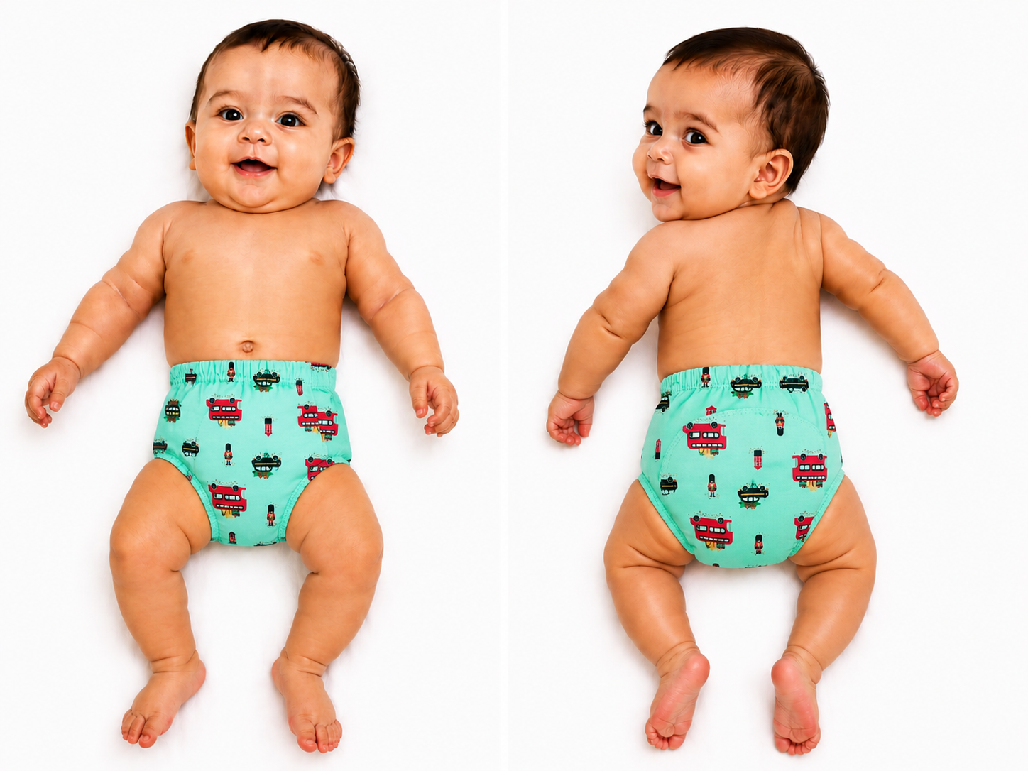 Reusable Baby Cloth Diaper pack of 3 Pieces (Assorted Color and design)
