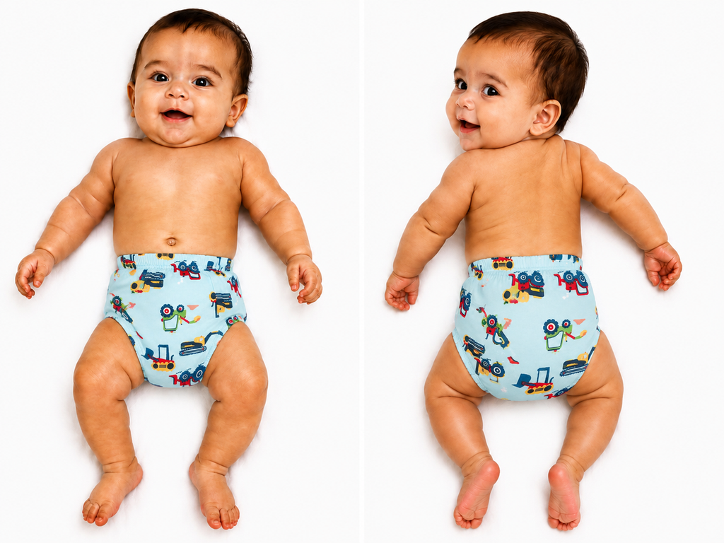 Reusable Baby Cloth Diaper pack of 3 Pieces (Assorted Color and design)