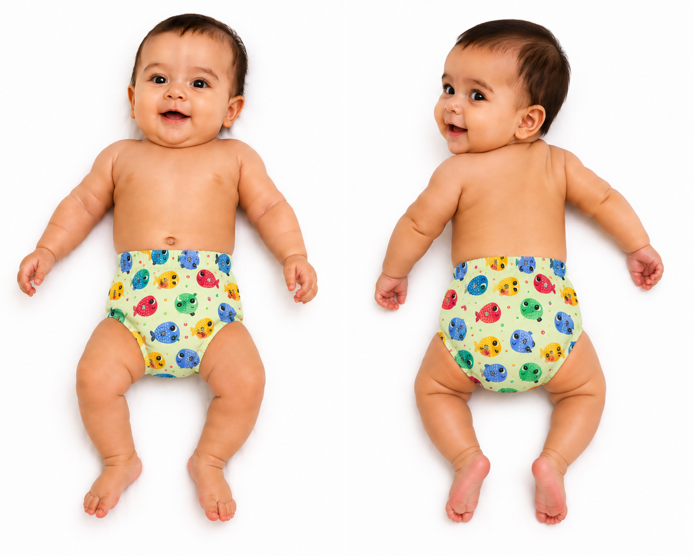 Reusable Baby Cloth Diaper pack of 3 Pieces (Assorted Color and design)