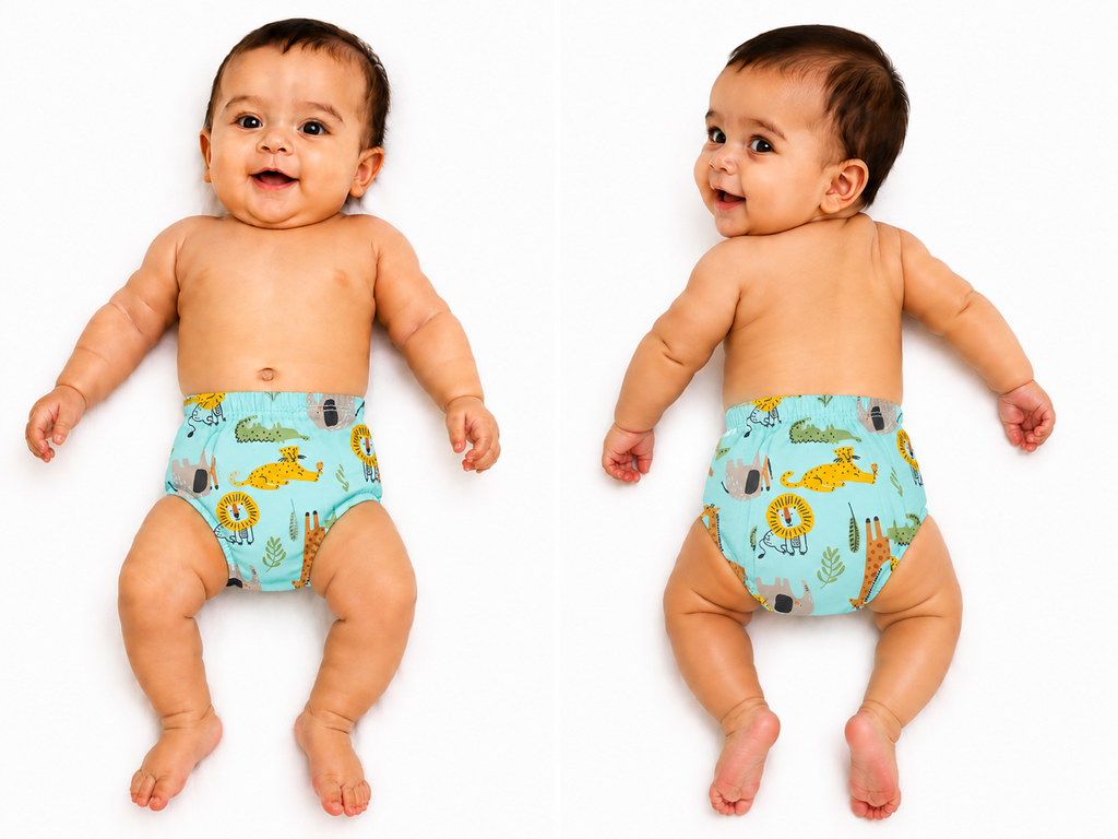 Reusable Baby Cloth Diaper pack of 3 Pieces (Assorted Color and design)