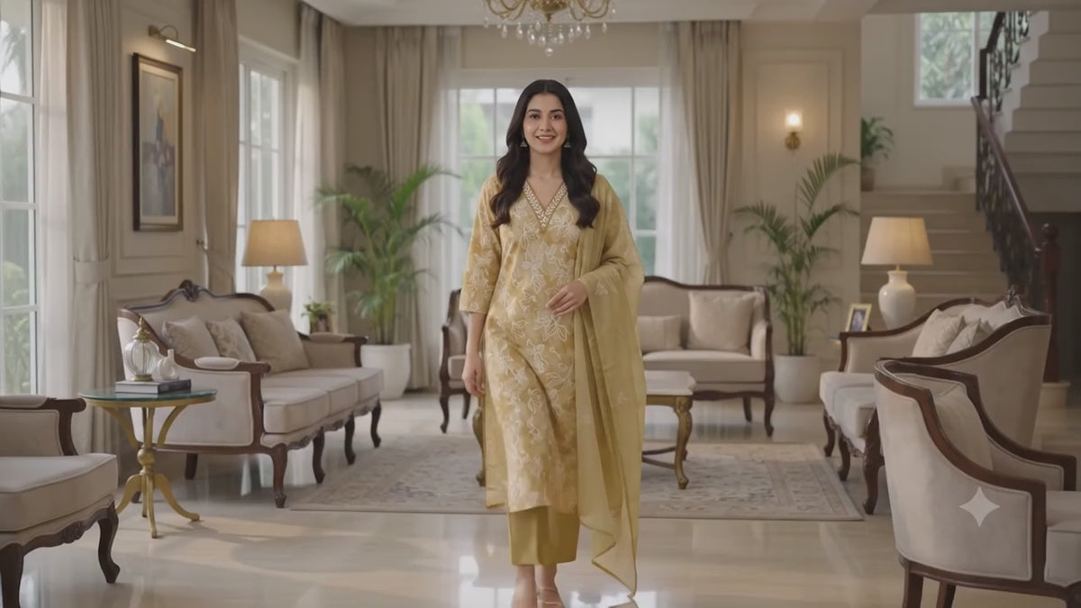 Floral Kurthi Set